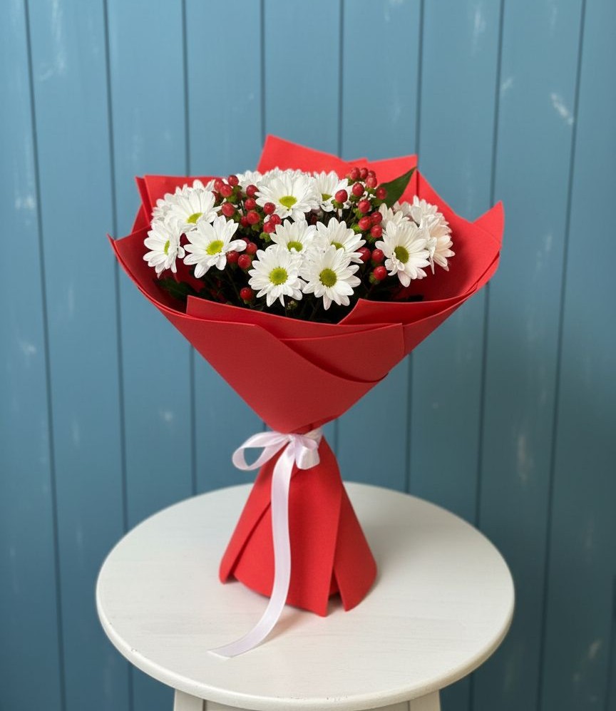 Букет цветов из: Хризантемы в Кадуе