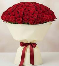 Букет 101 Красная роза Милано в Кадуе