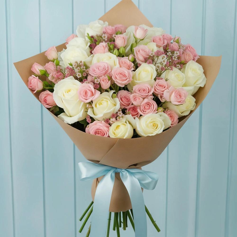 Букет цветов из: Розы в Кадуе