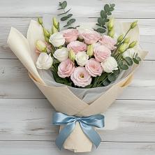 Букет шампанское в Кадуе Букет цветов из: Лизиантусы в Кадуе