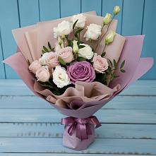 Букет цветов из:  Розы и Лизиантусы в Кадуе