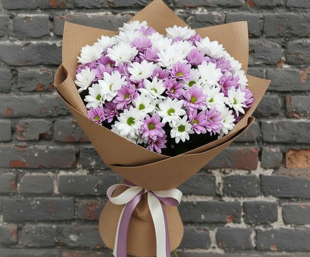 Букет цветов из: Хризантемы в Кадуе