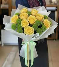 Букет цветов из:  Хризантемы и Розы в Кадуе
