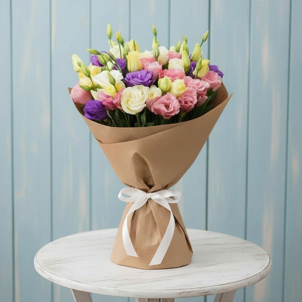 Букет цветов из: Лизиантусы в Кадуе