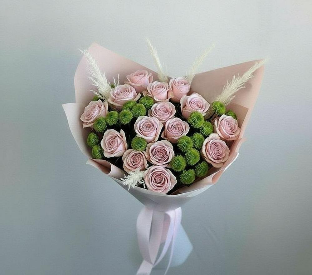 Букет цветов из: Розы и Хризантемы в Кадуе