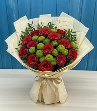 Букет цветов из:  Розы и Хризантемы в Кадуе