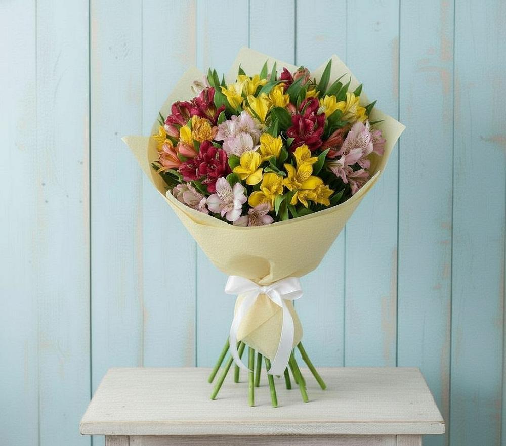 Букет цветов из: Альстромерии в Кадуе