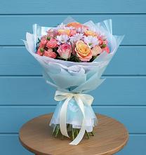 Букет цветов из:  Хризантемы и Розы в Кадуе