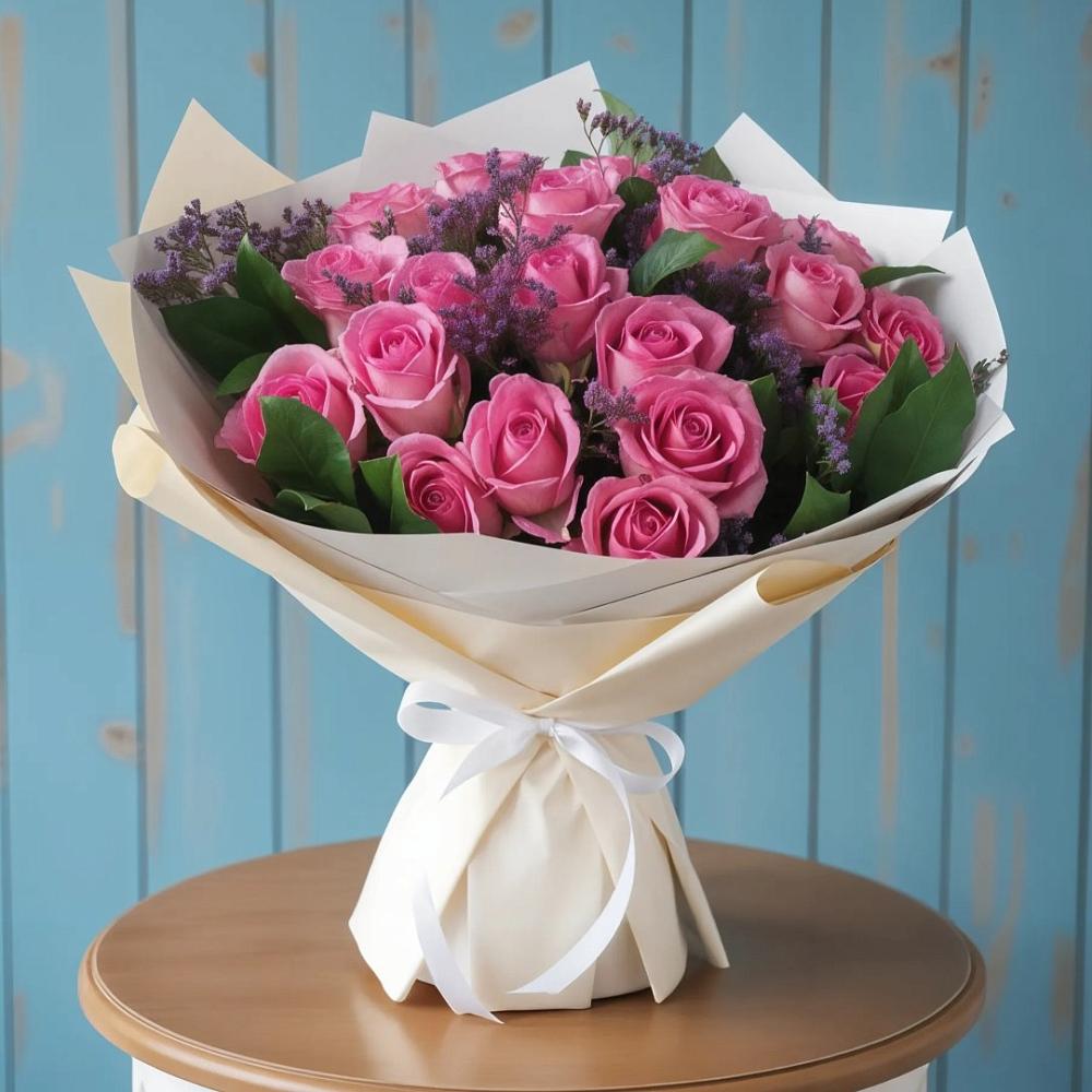 Букет цветов из: Розы в Кадуе