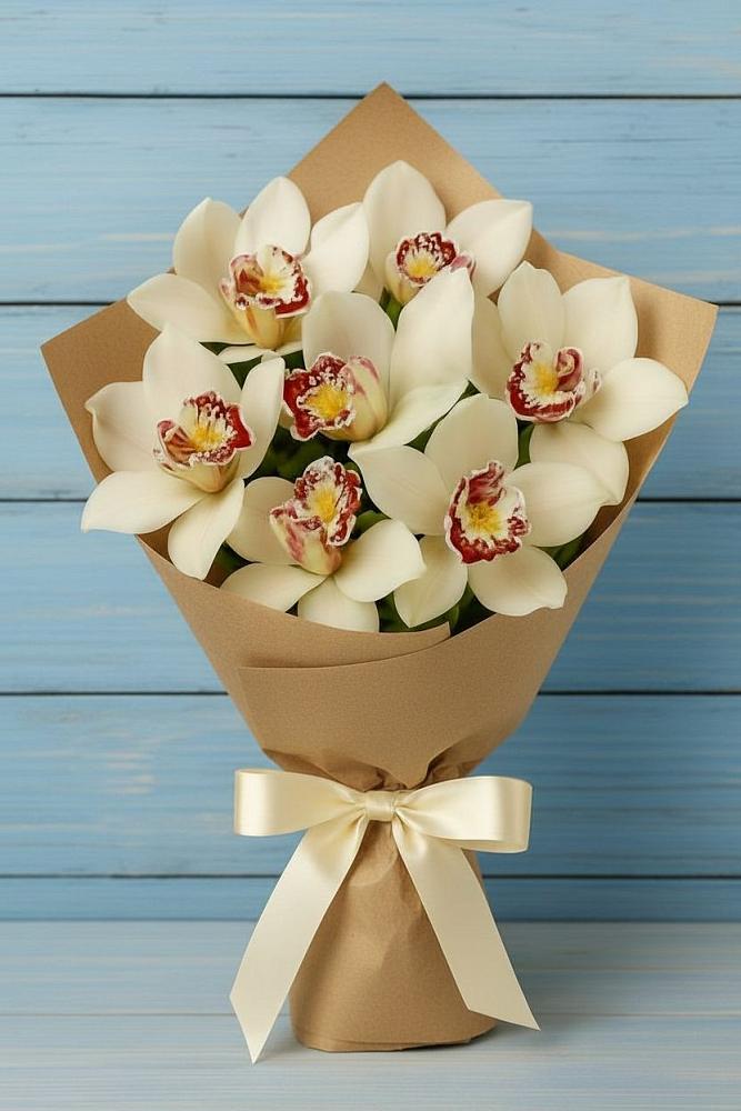 Букет цветов из: Орхидеи и Розы в Кадуе