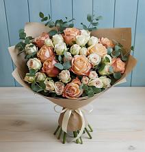 Букет цветов из:  Альстромерии и Розы #REPLACE_PRED# Кадуе