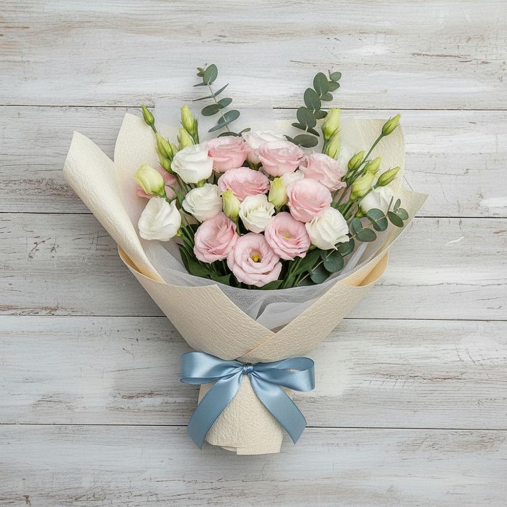 Букет цветов из: Лизиантусы в Кадуе